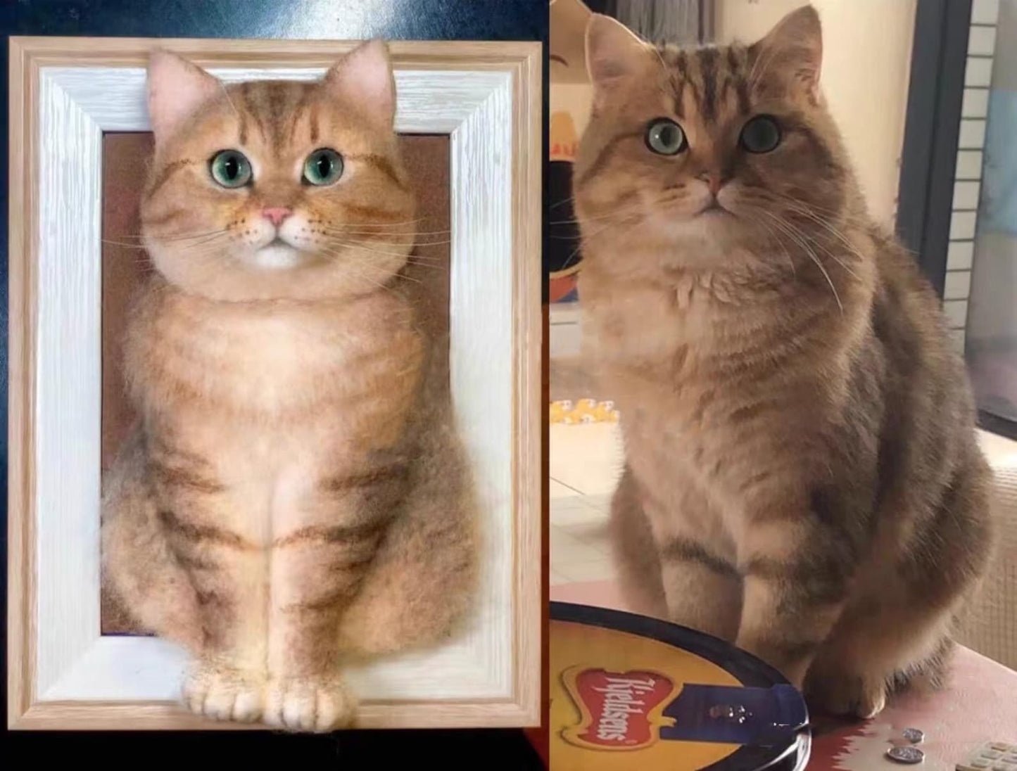 Hyper-Realistic Custom Needle Felted Pet | Handmade from Photos | Forever Memorial Gift